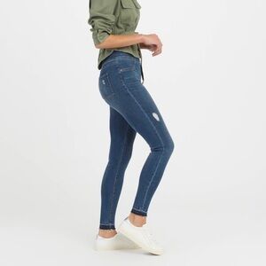 SPANX Distressed Ankle Skinny Jeans